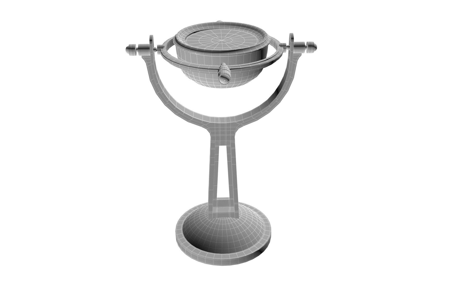 3D nautical gyro compass model TurboSquid 1468376