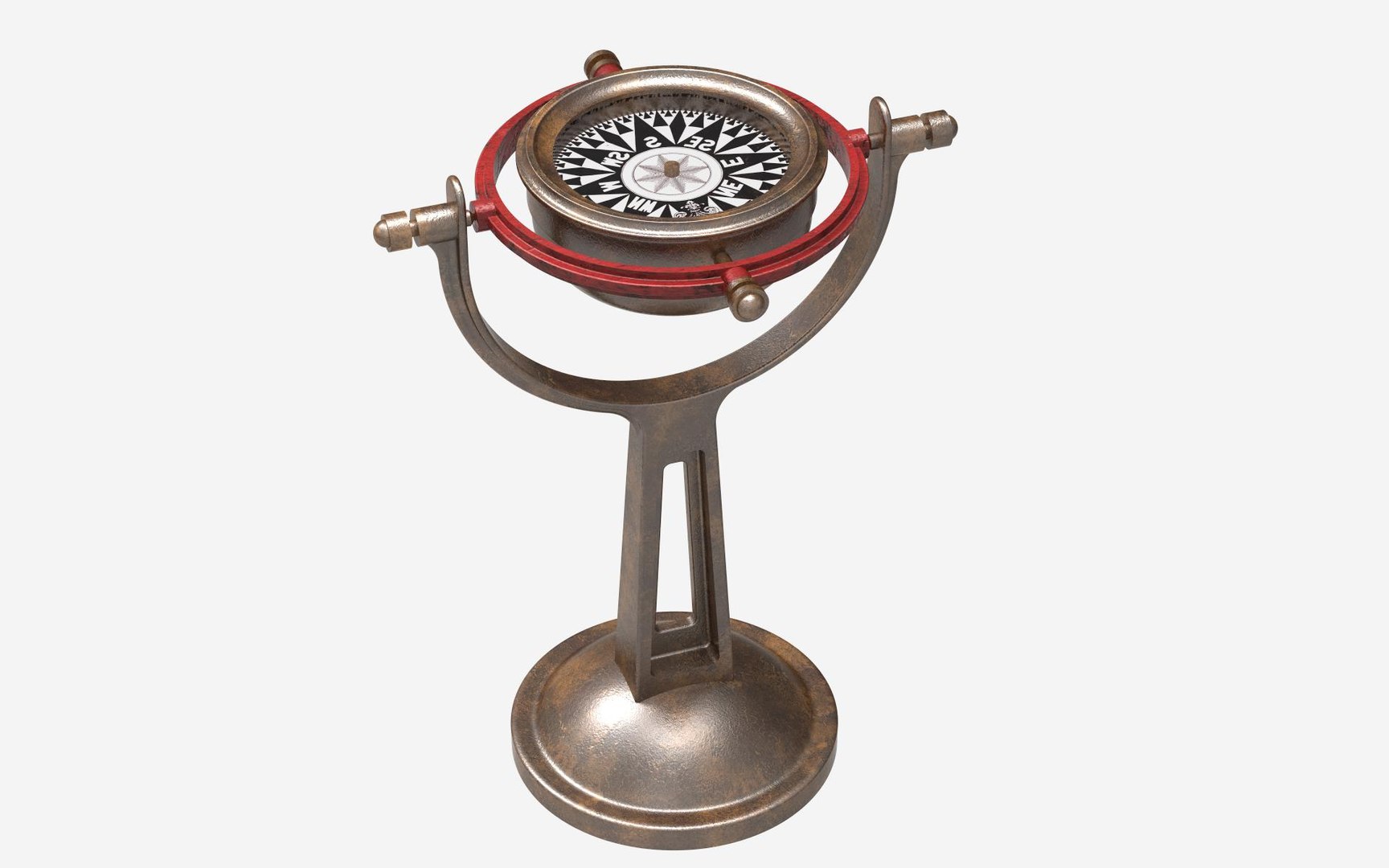 3D Nautical Gyro Compass Model TurboSquid 1468376