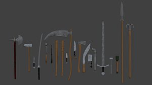 Melee Weapons MegaPack (20 Models)