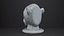 Busto de babuino - Figura de animal