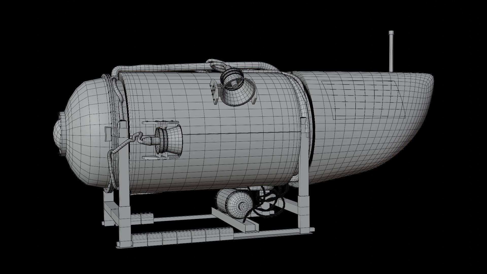 OceanGate Titan Modell Submarine Blender 3D Model TurboSquid 2087387