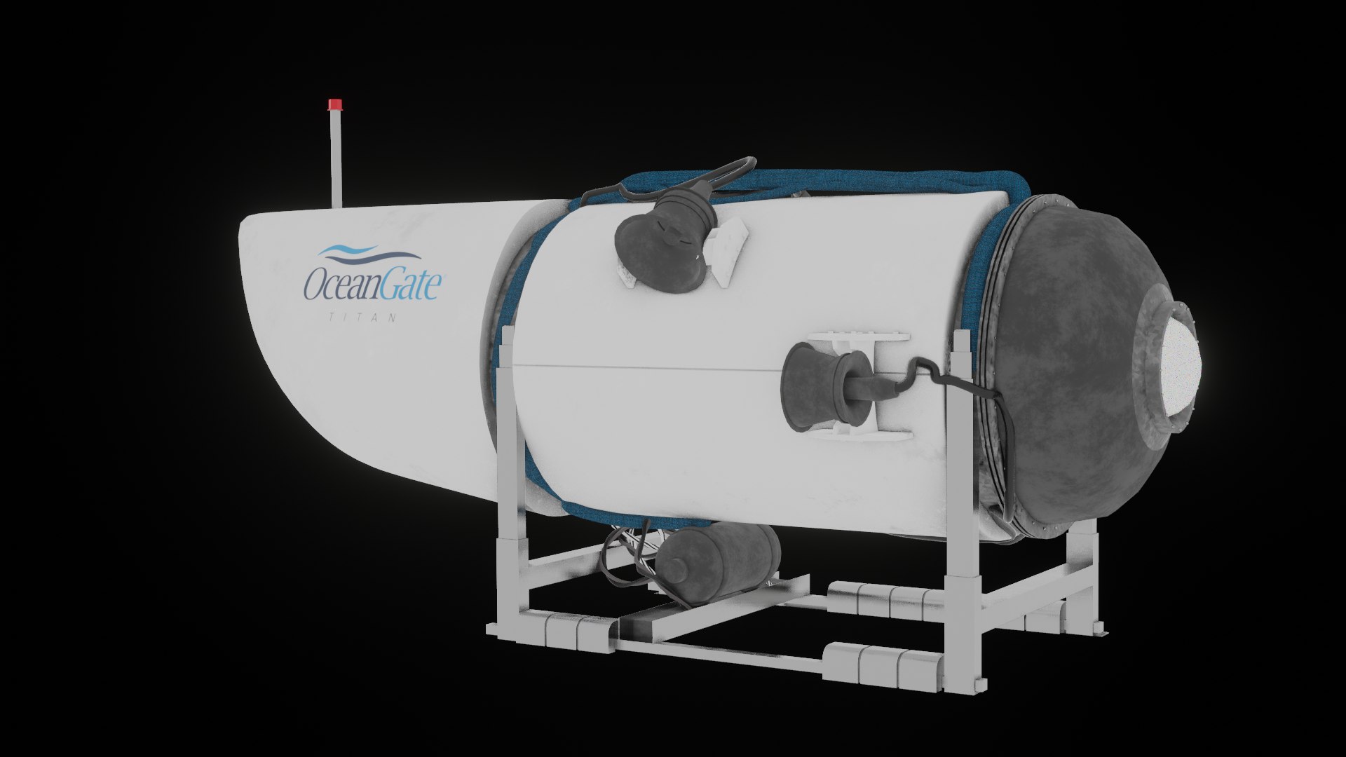 OceanGate Titan Modell Submarine Blender 3D Model TurboSquid 2087387