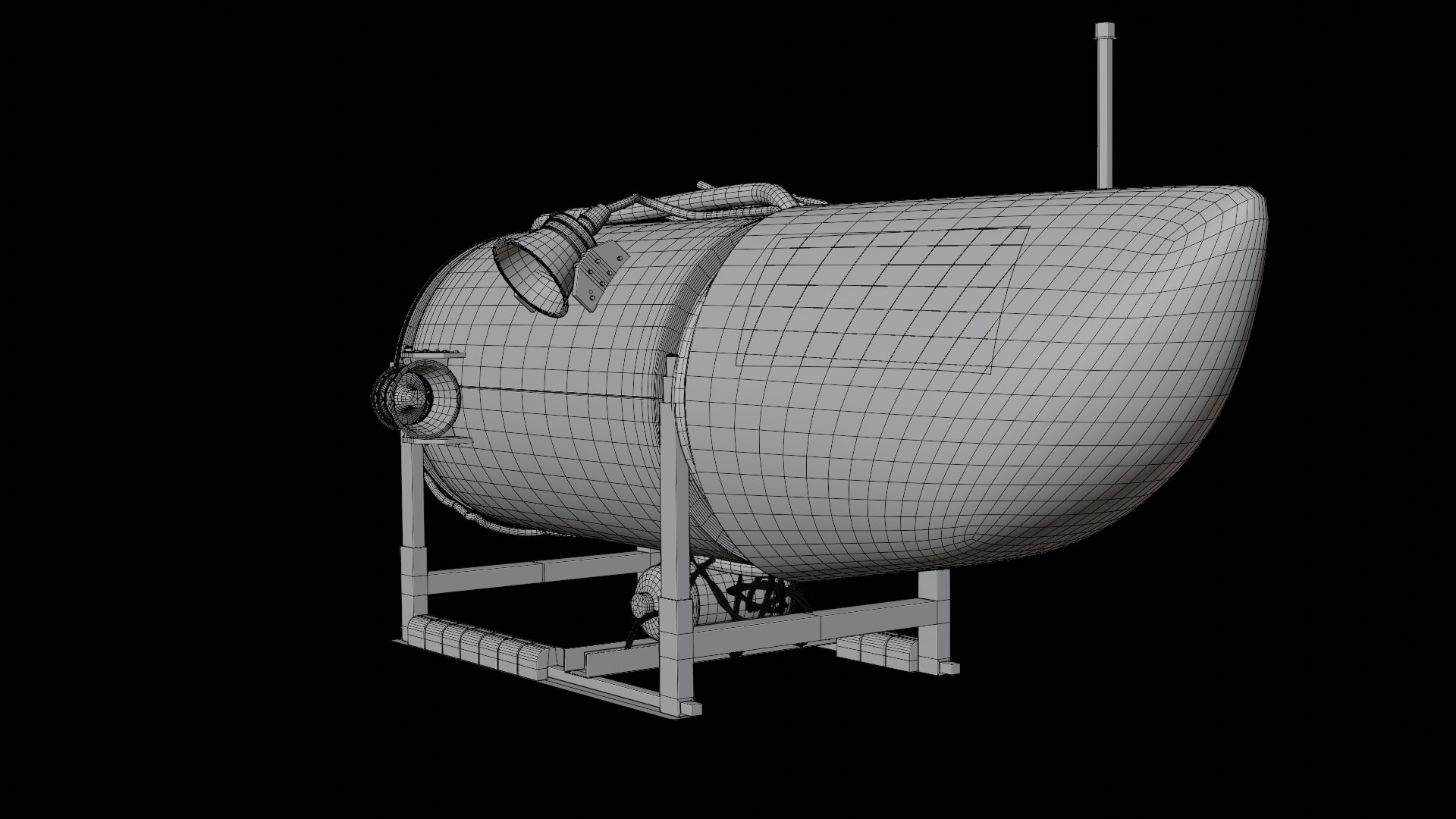 OceanGate Titan Modell Submarine Blender 3D Model TurboSquid 2087387