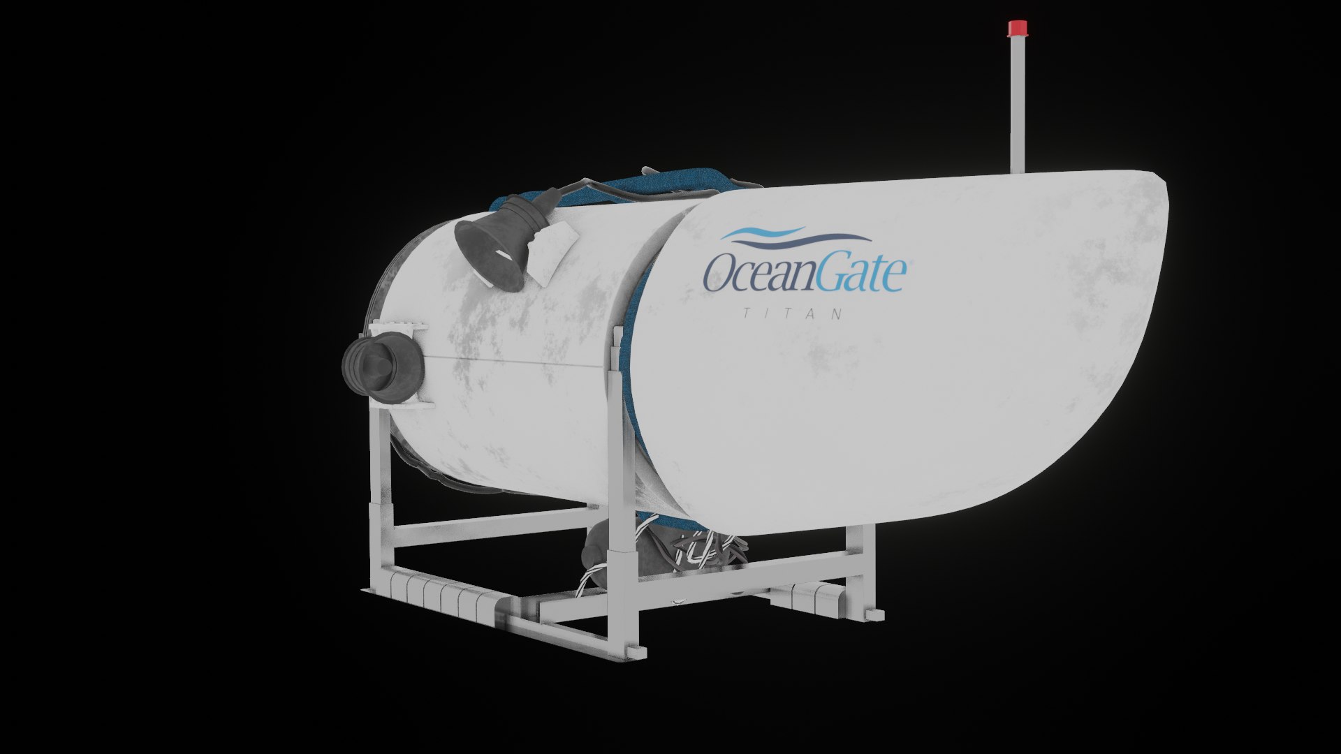 OceanGate Titan Modell Submarine Blender 3D Model TurboSquid 2087387