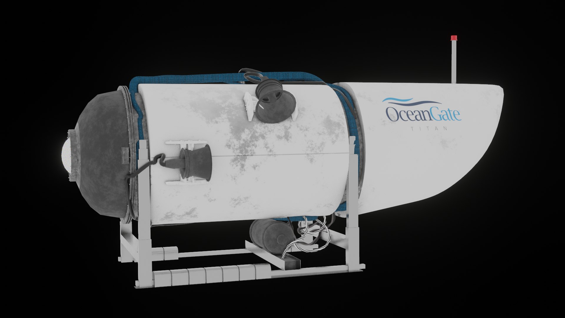 OceanGate Titan Modell Submarine Blender 3D Model TurboSquid 2087387