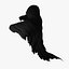 Floating Dark Ghost Wraith