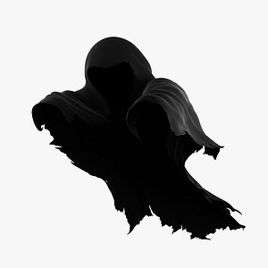 Floating Dark Ghost Wraith