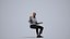 Basics0834 - Un set contenente 5 modelli di adulti maschi e femmine in piedi in abiti da lavoro in ufficio