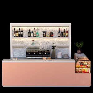 Coffee point with desserts and sweets. Cafe 69