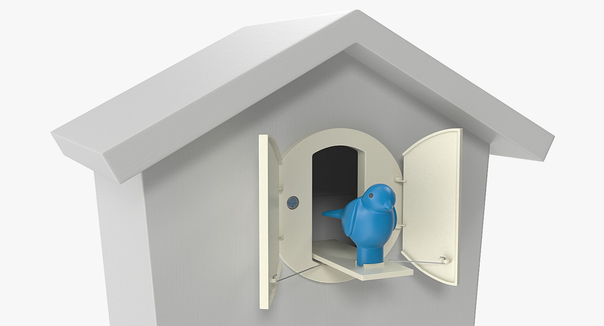 Pendulum Regulated Cuckoo Clock 3D TurboSquid 1280994