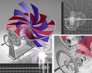 Animated Double Propeller