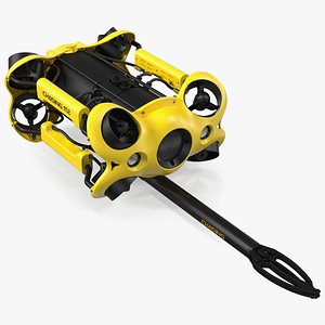 3D Chasing M2 Underwater Drone with Grabber Arm model