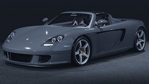 2004 Porsche Carrera GT 3D Model Analog Supercar Perfection