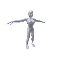 Anime Woman  1 61m basemesh