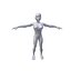 Anime Woman  1 61m basemesh