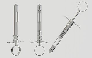 Aspirating Syringe Dental Syringe 3D