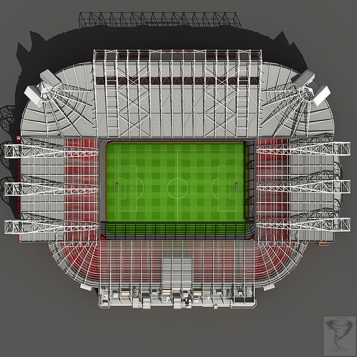 Old Trafford Stadium 3d Model