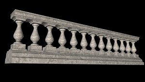 3d balustrade model