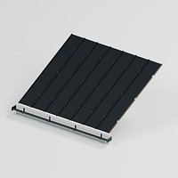 Standing Seam Metal Roof Eaves Section with Gutter