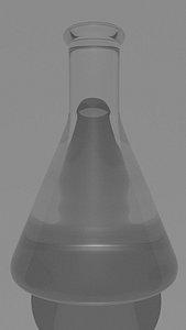 pbr conical flask 3D model