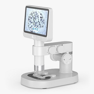 Laboratory Digital LCD Microscope White