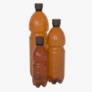 Plastic Bottles Set 3D model