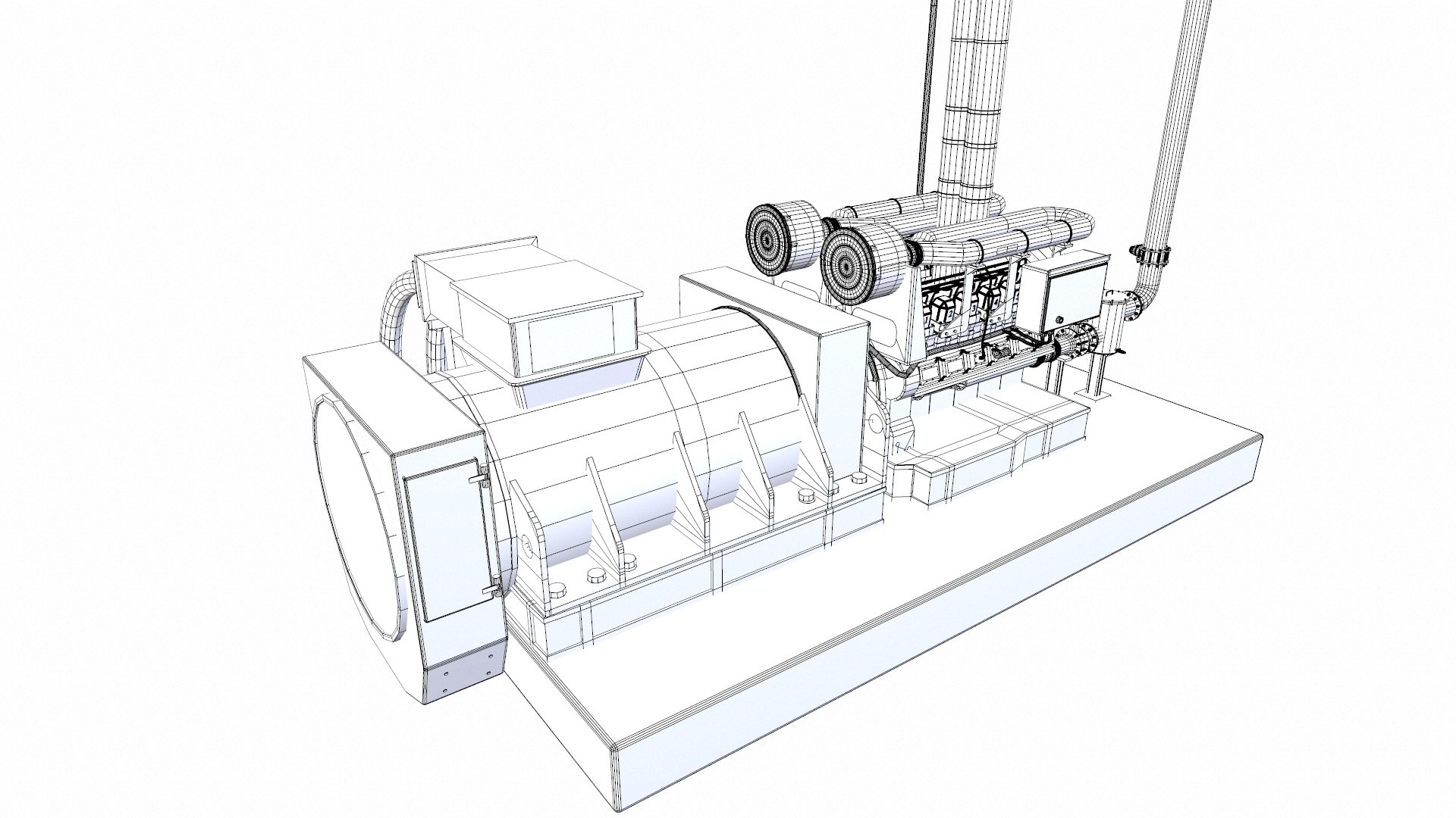3D Model Industrial Generator - TurboSquid 2358347