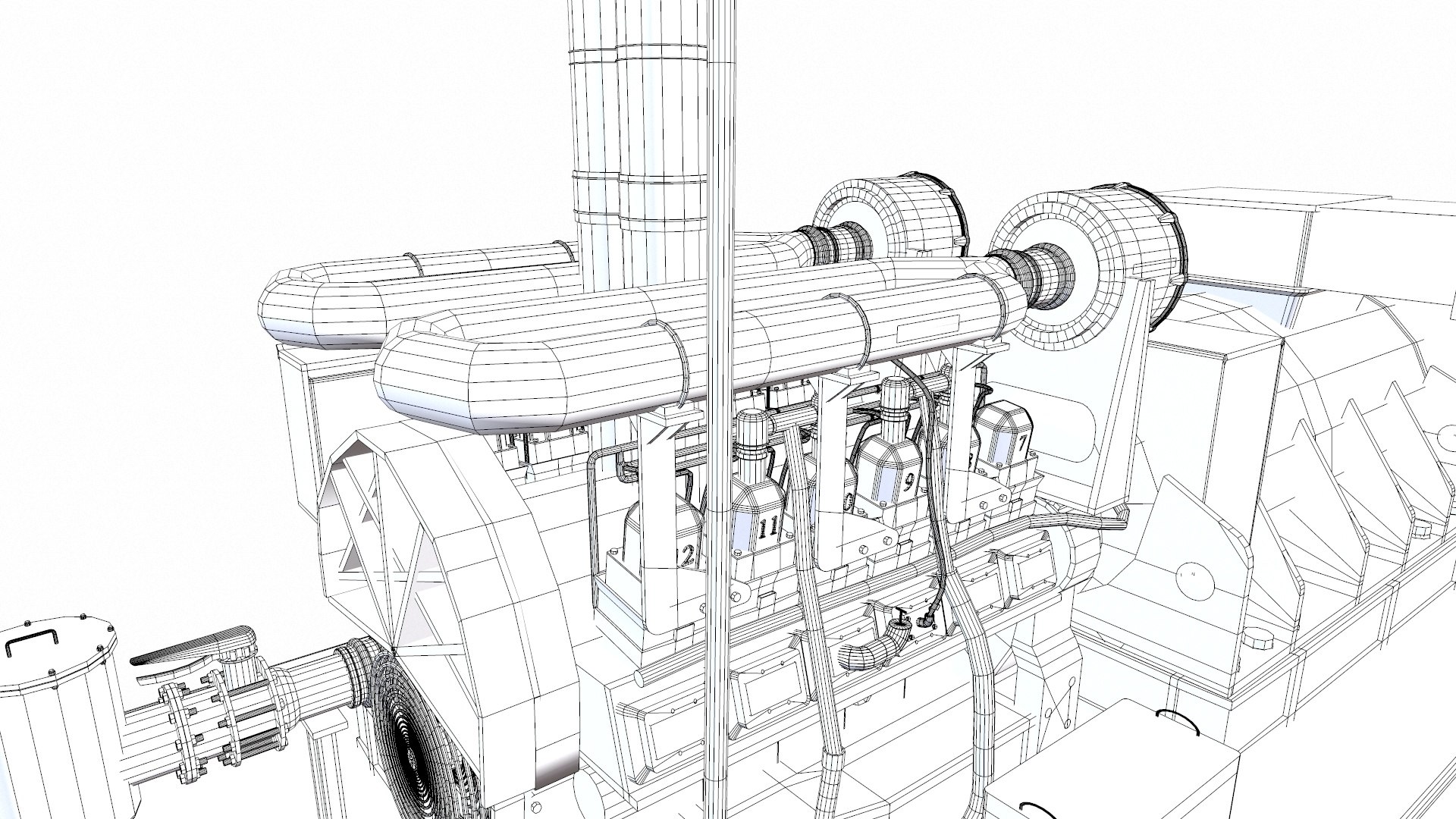 3D Model Industrial Generator - TurboSquid 2358347