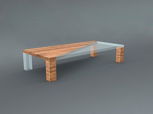 Wooden Glass Table