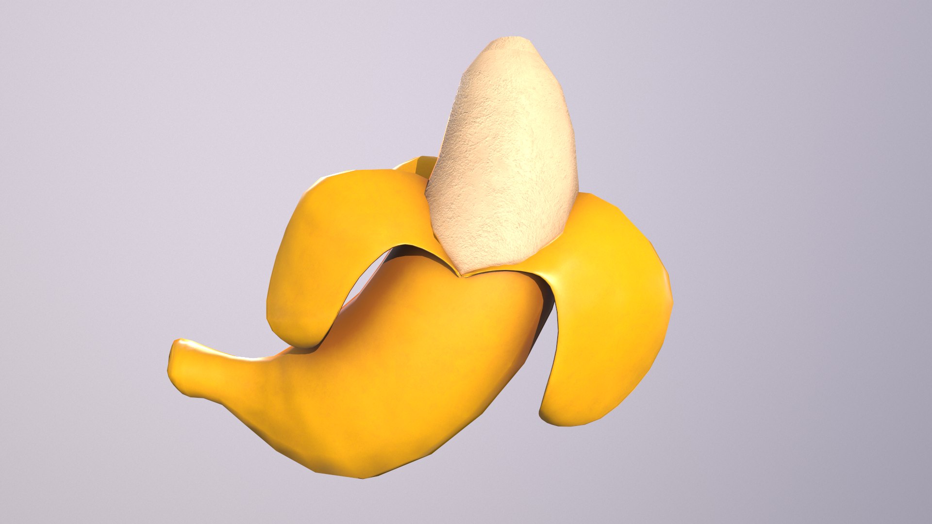 Stylized Banana 3d Model Turbosquid 1883634