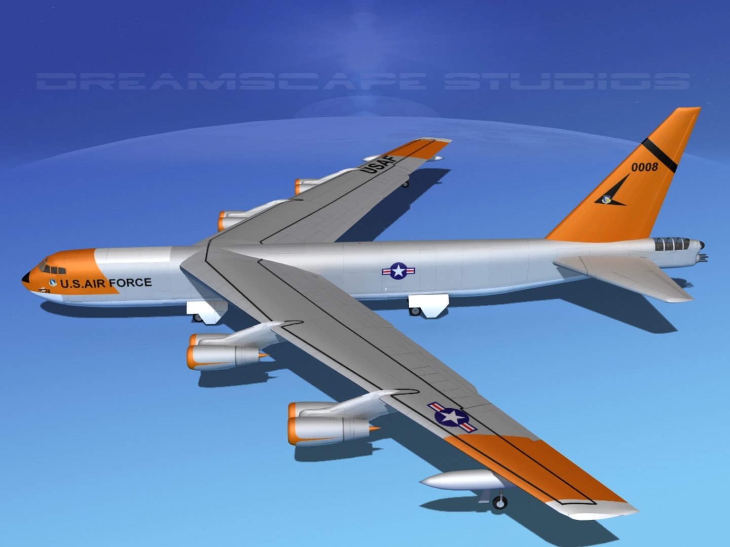 3d Model Stratofortress Boeing B-52 Bomber