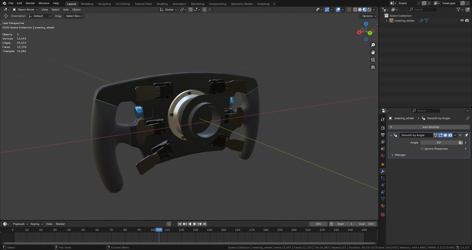 3D Racing Steering Wheel 4K PBR model https://p.turbosquid.com/ts-thumb/0g/B4zMcJ/Bn/bandicam20250219171908214/jpg/1739983456/1920x1080/fit_q87/488e5c82c85fe31ddfce68b0d05fd2c78c5e4b0b/bandicam20250219171908214.jpg