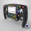 3D Racing Steering Wheel 4K PBR model