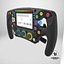 3D Racing Steering Wheel 4K PBR model