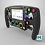 3D Racing Steering Wheel 4K PBR model