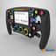 3D Racing Steering Wheel 4K PBR model