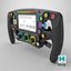 3D Racing Steering Wheel 4K PBR model