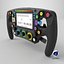 3D Racing Steering Wheel 4K PBR model