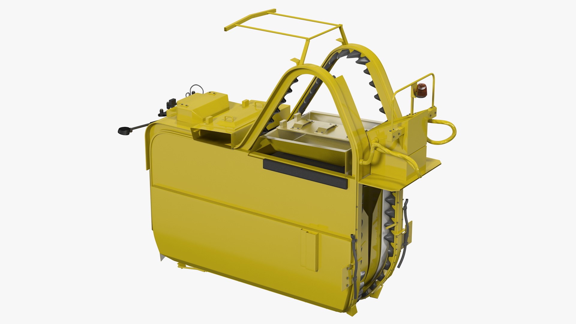 Grape Harvester Machine 3D model preview