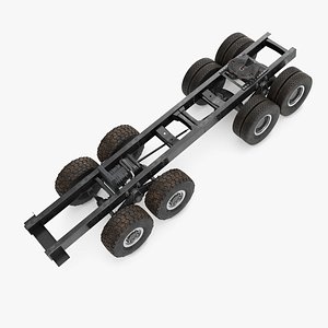 Chassis for Super Heavy Trucks and Fifth Wheel 3D