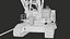 3D Mining Dragline Excavator Liebherr HS8300 White model