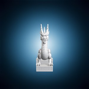 Chinese Dragon Long Body Variant 2 3D Print Model 3D
