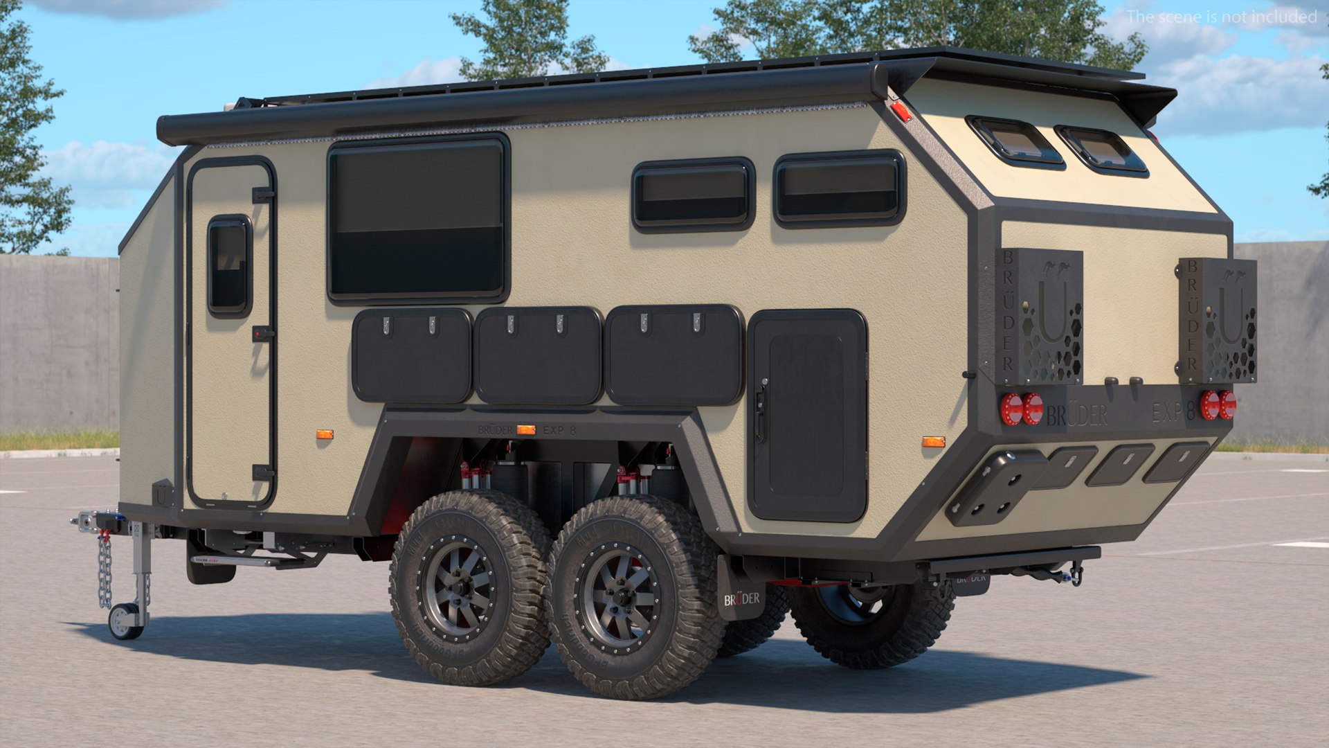 Off Road Mobile Home Bruder EXP 8 3D Model - TurboSquid 2280238