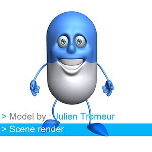 3d cartoon character model