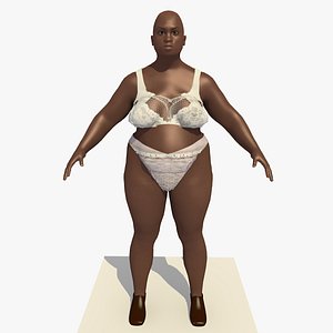 3d model realistically african woman clothes