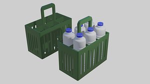 3D plastic bottle holder model