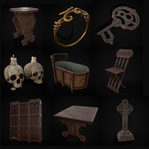 Medieval Prop Mix Twenty Six 3D model