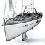 beneteau oceanis 50 yacht 3d model