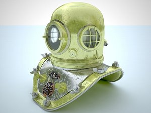 3d model of diving helmet