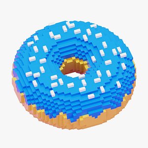 Voxel Donut 3D model